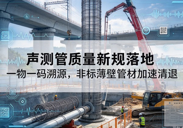 彭州声测管质量新规落地，一物一码溯源，非标薄壁管材加速清退