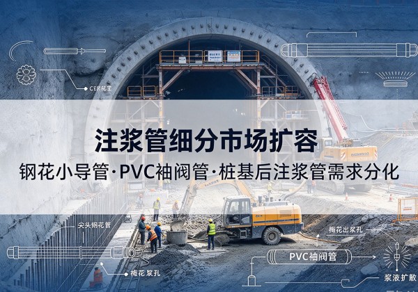 彭州注浆管细分市场扩容，隧道钢花小导管、PVC 袖阀管、桩基后注浆管需求分化